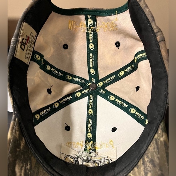 Mossy Oak Farmer Camo Ball Cap Trucker Hat Embroidered John Deere Tractor - Picture 3 of 5